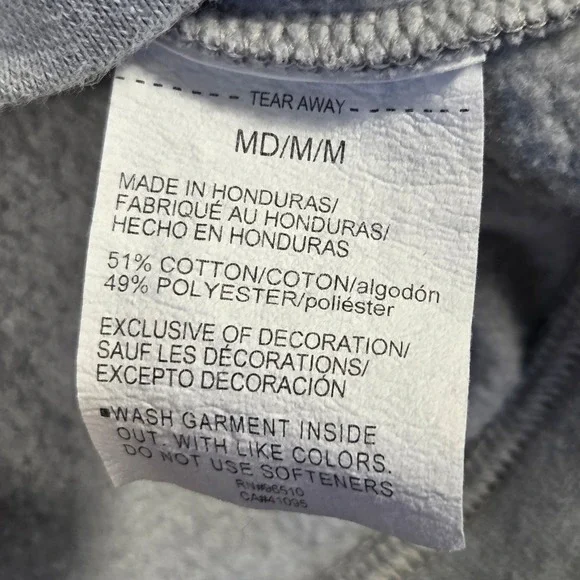 Under Armour Mens HeatGear Hoodie Gray Graphic Logo Loose Fit Sweatshirt Medium - Picture 5 of 7